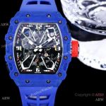 Swiss Replica Richard Mille RM 35-03 Automatic Rafael Nadal Watches Blue NTPT Carbon case